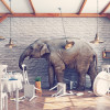 Oil Canning – Roofing’s Elephant in the Room Elephant in restaurant