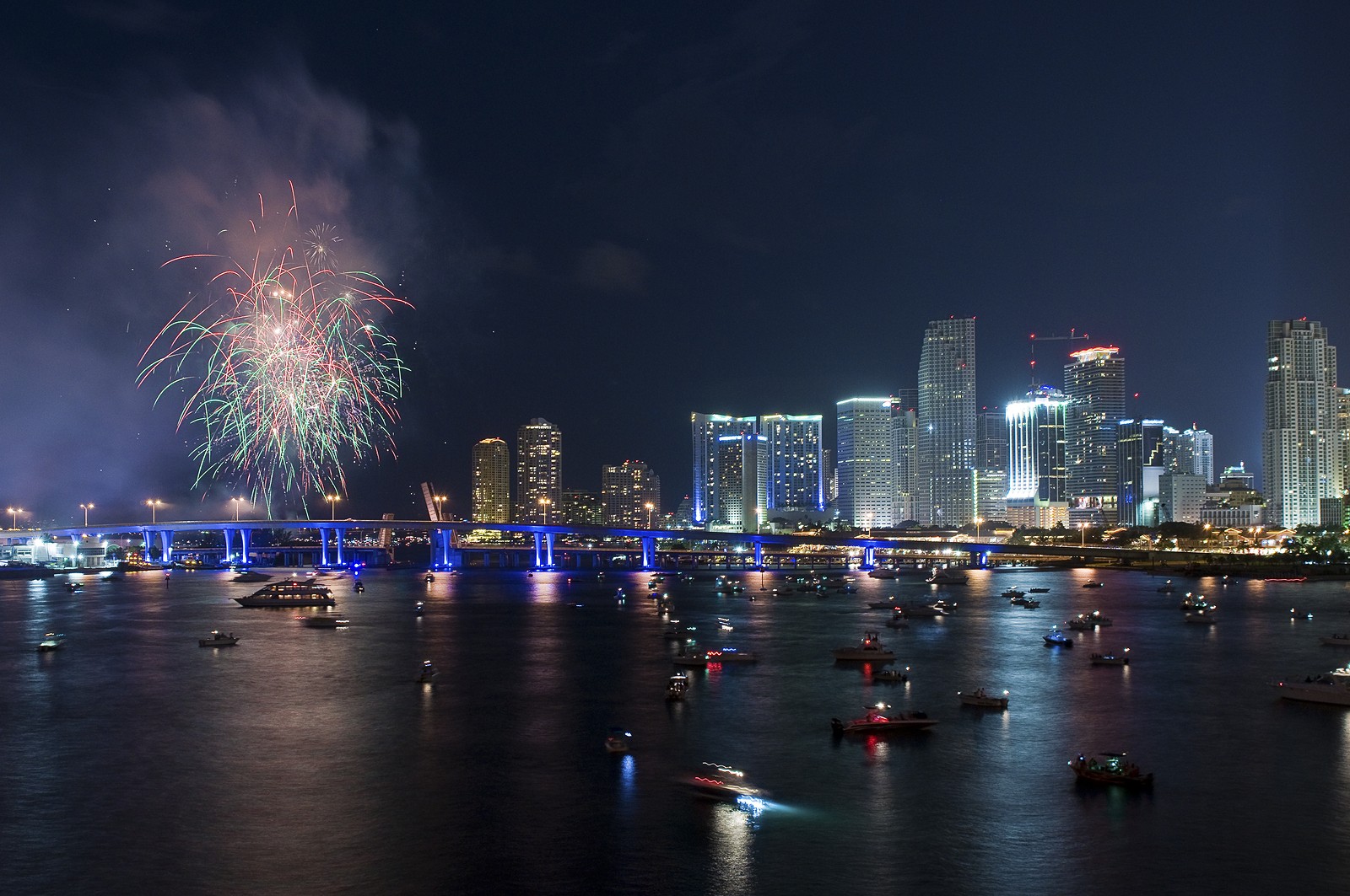 Fireworks over Miami