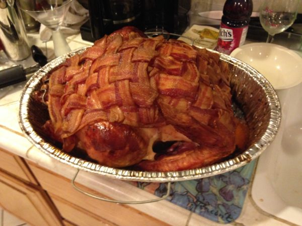 bacon wrapped turkey