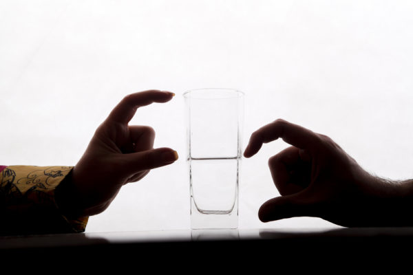 glass half full